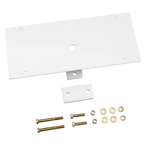 Backrack - Universal White Utility Light Bracket 10.5in Base Center Mount - 91002W