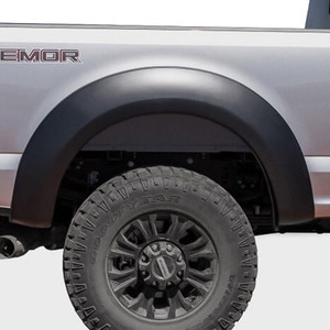 Bushwacker - 17c F250/ 350 Super Duty Ff Extendafender Style 2pc Rear Black - 20088-02