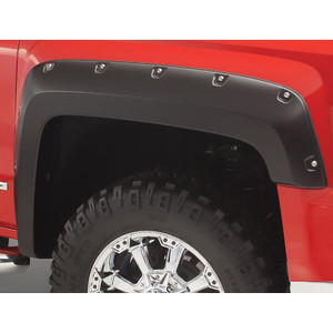 Bushwacker - 20c Sierra 1500 Fender Flare Pocket Style 4pc Summit White - 40909-14