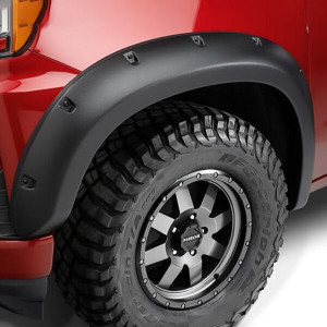 Bushwacker - 1415 Silverado 1500 6ft & 8ft Beds Fender Flares Forge Style 4pc Textured - 48113-08