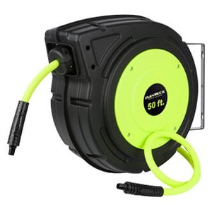 Flexzilla - Fz Enclosed Plastic Retractable Air Hose Reel 3/8in 50ft - L8250FZ