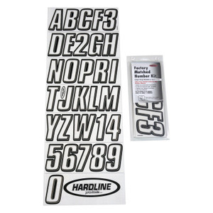 Hardline Products - 800 Series 3in Letter/number Kitclear/black - 800CLBLK
