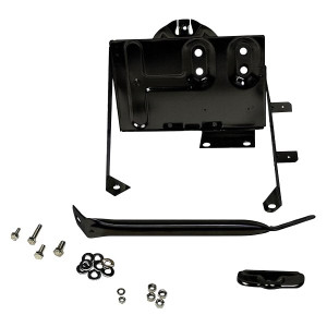 Kentrol - Fishbone Offroad - 7686 Cj Battery Tray With Support Arm Black Powder Coat Stainless Steel - 50498