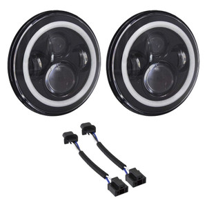 Metra Electronics - Heise - 4 Inch White Angel Eye Halo &ndash; Connects To Running Ligh - HE-JWBFL02RGB