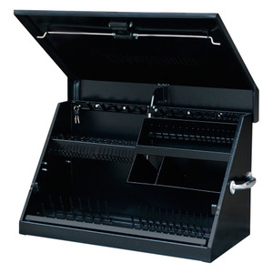 Montezuma - 30in X 15in Triangle Toolbox Steel Black - ME300B