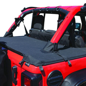 Rampage - 18c Wrangler Rubicon 4 Door Tonneau With Tailgate Bar Kit Vinyl Black Diamond - 741036