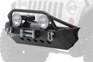 Smittybilt - 0718 Wrangler Jk 2/4 Dr Xrc Front Bumper W/winch; Black - 76806