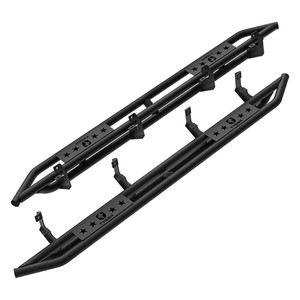 Tyger Auto - 19c Silv/sierra 1500/20c Silv/sierra 2500/3500 Crew Cab Star Armor Kit Txt Blk Running Boards - TG-AM2C20248