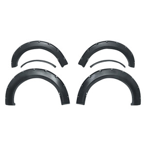 Tyger Auto - 1517 F150(excl Tech Pkg)paintable Smooth Matte Blk Pocket Style Fender Flare Set4 Piece - TG-FF8F4168