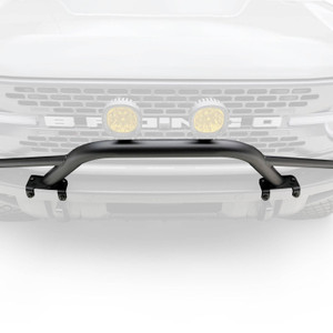 Zroadz - 21c Bronco Front Bumper Top Large Hoop Led Bracket  Mild Steel Black - Z325451