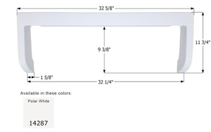 Icon Technologies Limited RV - Step Trim Sunline Polar White - 14287