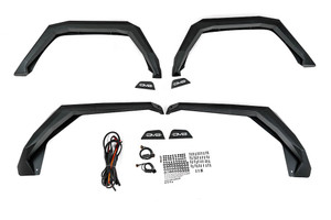 DV8 Offroad - 20c Jeep Gladiator Jt Armor Fender Flares Black - FDGL-09