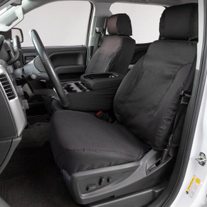 Covercraft Industries - 24c Tacoma 2nd Row 60/40 Split Bench Polycotton Custom Seat Covers Charcoal - SS8553PCCH