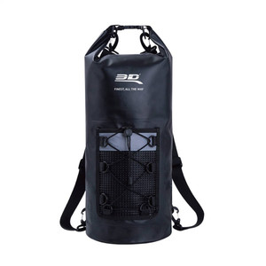 3D Mats - 3d Roll-top Dry Bag Backpack Black - 6117-09