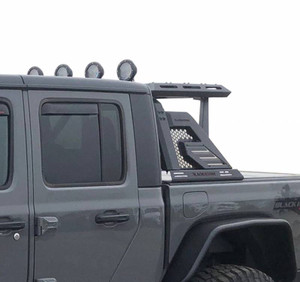 Black Horse - Armour Ii Roll Bar W/basket Kit - AR2-07BA3-PLFB