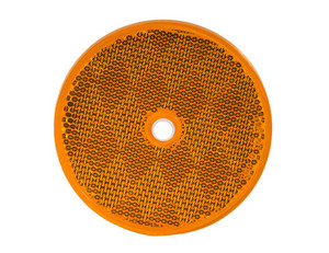 Buyers Prod - Reflector  Amber  3-3/16in Round Bo - 5623317