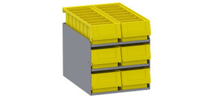 Holman - 6 Stacked Small Parts Bins - 40341