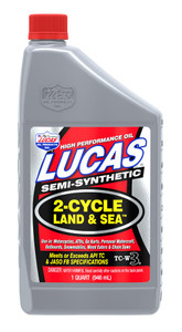 Lucas Oil - Land & Sea 2-cycle Oil/6x - 10467