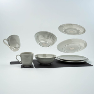 Silwey Magnetic - Porcelain Tableware Set Ash - PO-VS-G