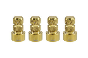 True Spike - Gold; Billet Aluminum; Set Of 4 Cap - WVC002CG