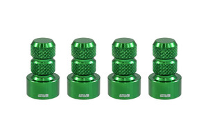 True Spike - Green; Billet Aluminum; Set Of 4 Ca - WVC002GR