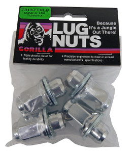 Gorilla - 4pk 12mmx1.50 Lug Xtra Long W/wsher - 73137TXLB