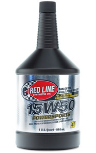 Red Line - 15w50 Powersports Motor Oil - 12/1q - 42104