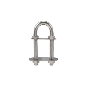 Seachoice 33639 Stern Eye - Stainless Steel, 4 Nuts, 8.09" Thread Length -