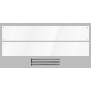 Seachoice 74213 Boat Registration Number Plates, White, 24" x 4", Qty. 2 - 74213