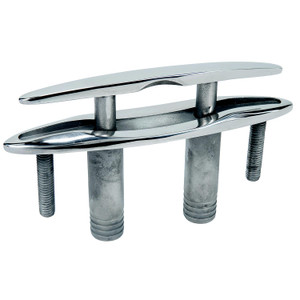 Seachoice 30042 316 Cast Stainless Steel Pull Up Cleat w/ Studs, Flush Mount, 5" long - 54022