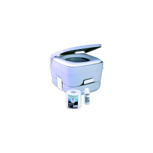 Doemtic 331962060 Bonus Pack: </b>Model 962 portable toilet 2.5 gal.  with bonus tissue and treatment. - 9108557350