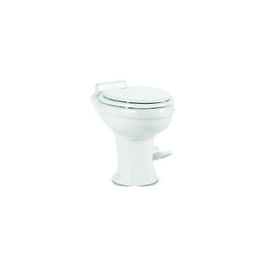 Dometic 320 Series Standard Height Toilet w/o Sprayer, White - 9108781896