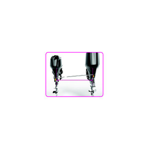 EZ Steer EZUKIT310001 Universal Auxiliary Outboard Steering System - 39-46" C-C, 4" Offset - EZUKIT410005