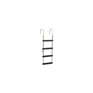 Garelick EEz-In Telescoping 4 Step Stainless Steel Pontoon Boarding Ladder - 12340-G