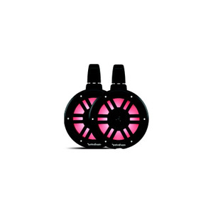 Rockford Fosgate M2WL8HB Color Optix 2-Way Horn Loaded Wake Tower Speakers, 8" w/ Black & Stainless Grills - M2WL-8HB