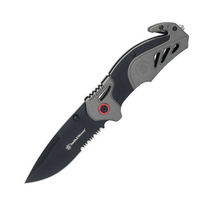 S&W 8in High Carbon S.S. Spring Assisted Folding Knife - 1100038