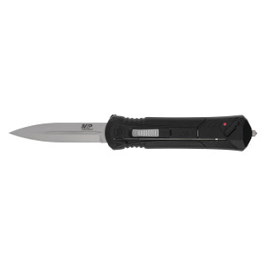 M&P Spear Point 3.5" OTF Spring Assisted Open Knife (Black/Gray) - 1160825
