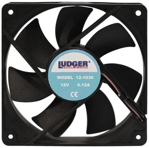 Ludger Mini 12V 3" Square Rotary Cooling Fan - 121030