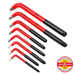 Wiha SAE Insulated Hex L-Key Set - 8 Piece Set - 13690