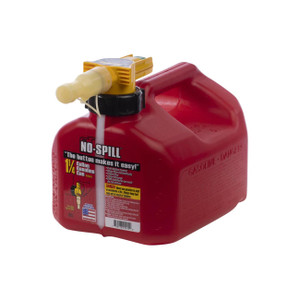No-Spill 1.25-Gallon Gas Can Red with ViewStripe Stripe - 1415