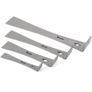 Titan Stainless Steel Pry Bar Scraper Set (4 Piece Set) - 17009