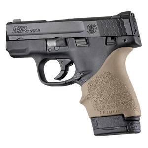 Hogue HandAll Beavertail Grip Sleeve M&P Shield 9/40 and Ruger MAX-9/LC9/EC9 (FDE) - 18403