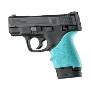 Hogue HandAll Beavertail Grip Sleeve M&P Shield 9/40 and Ruger MAX-9/LC9/EC9 (Aqua) - 18404