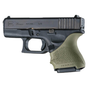 Hogue HandALL Beavertail Grip Sleeve for Glock Subcompact Gen 3 & 4 (OD Green) - 18601