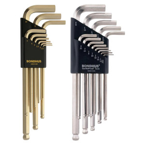 Bondhus Plated Balldriver Metric/SAE Ball End HEX L-Keys Double Set (22 Piece) - 20399
