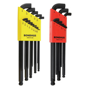 Bondhus Bondhus Balldriver Stubby Metric/SAE Ball End HEX L-Keys Double Set (22 Piece) - 20599