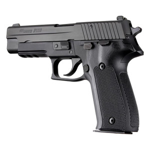 Hogue SIG Sauer P226 Checkered Grips G10 G-Mascus (Solid Black) - 26179