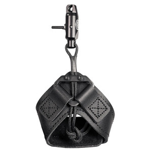 Scott "Quick-Shot" Buckle Strap Leather Single Caliper Bow Release Black - 3030BS-BK