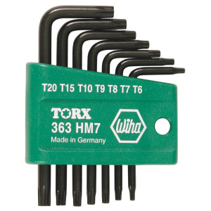 Wiha Torx L-Key Short Arm Set (7 Piece Set) - 36392