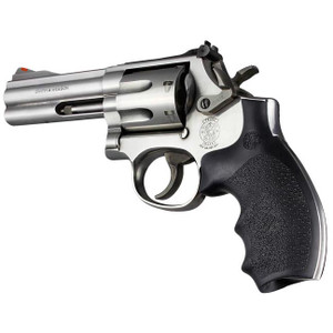 Hogue S&W K or L-Frame OverMolded Rubber Bantam Grip (Black) - 62000